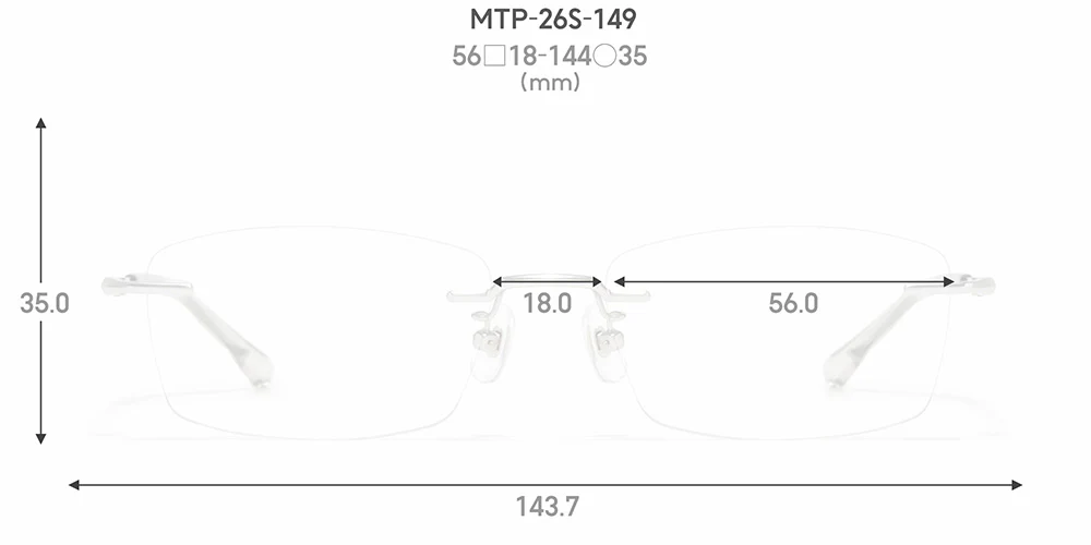 JINS STANDARD Rimless 149 58 - Image 7