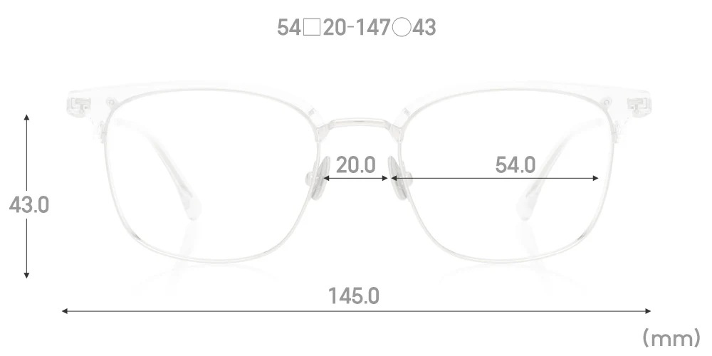 Multi Size Metal - Browline U019 Extra Wide 00 - Image 5