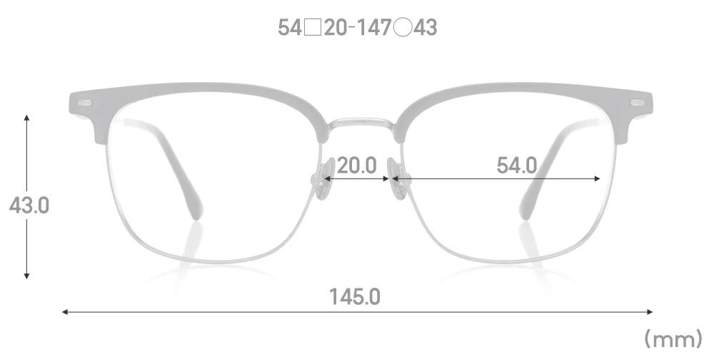 Multi Size Metal - Browline U019 Extra Wide 94 - Image 5