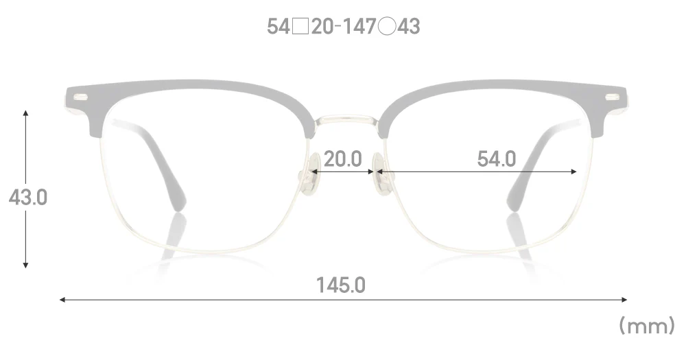 Multi Size Metal - Browline U019 Extra Wide 97 - Image 5