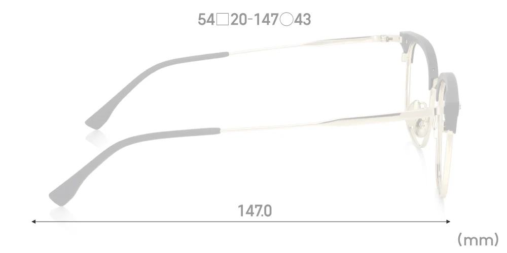 Multi Size Metal - Browline U019 Extra Wide 97 - Image 6
